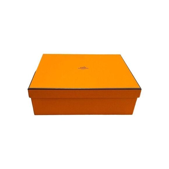 Authentic Hermes Paris Orange Empty Gift Box 9”x7”x3” Purse Scarf Accessory - Picture 1 of 8